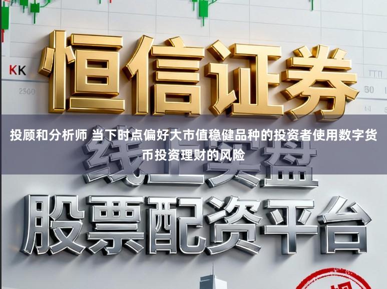 投顾和分析师 当下时点偏好大市值稳健品种的投资者使用数字货币投资理财的风险
